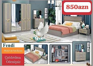 İkinəfərlik çarpayı, Dolab, Termo, 2 tumba, Yeni