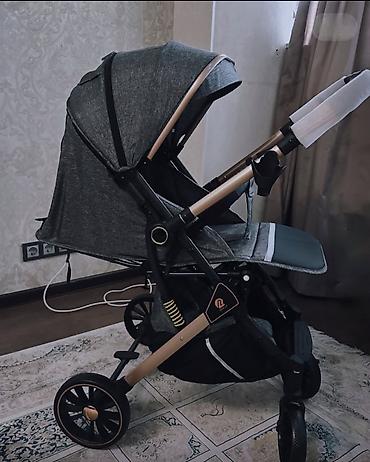 Коляски: Коляска прогулочная New Lux 6603, черный, бежевый, хаки — 3