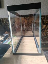 Balıq: Şüşə akvarium komplekti - Ölçü: 45×20 sm (dikdörtgen forma, geniş ön — 2