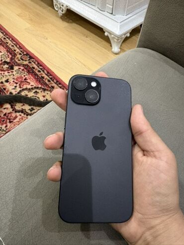 Apple iPhone: IPhone 15, 128 GB, Black Titanium, Simsiz şarj, Face ID, Sənədlərlə — 4