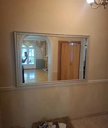divar güzgüleri: Güzgü Divar üçün, Düzbucaqlı, Naxışlı — 1
