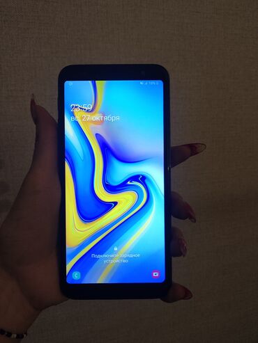 samsung тел: Samsung Galaxy J6, Б/у, 32 ГБ, цвет - Голубой, 2 SIM