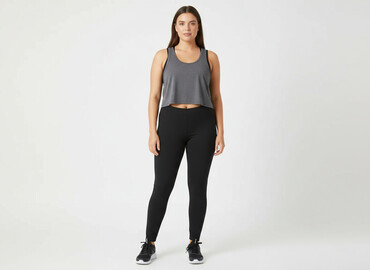 ubrania plus size tanio: Esmara, Legginsy Sportowe damskie, rozmiar 2XL