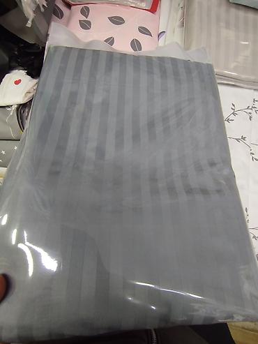 Комплекты постельного белья: Комплект однотонного постельного белья с жаккардовой полосой — 6