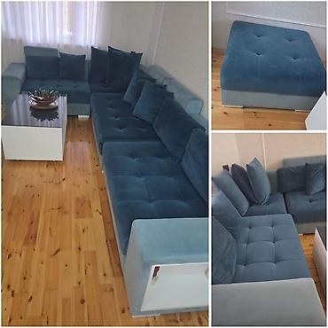 Kunc divan jurnal masasi ve elave pufikle birge.qiymet 450 man.acilmir