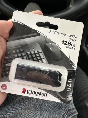 komputer core 2 duo: Флеш карта Kingston, 128 ГБ, USB 3.2, Новый