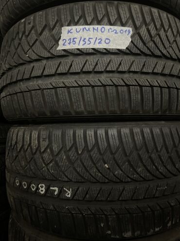 шины зимные: Шины 275 / 35 / R 20, Зима, Б/у, Пара, Легковые, Корея, Kumho