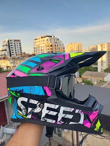 Moto geyim: Off-Road (Cross) Moto kask satıram Məhsul yenidir, istifadə — 2