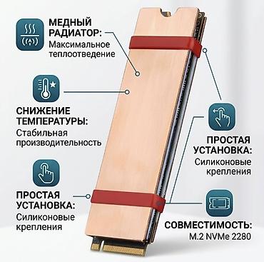 Система охлаждения для ПК, Новый, Радиатор, Для HDD и SSD