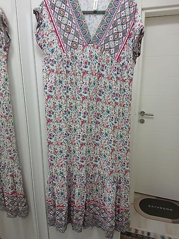 maxi knic: Haljina sa cvetnim i etno printom, Made in Italy - Duga boho haljina — 1