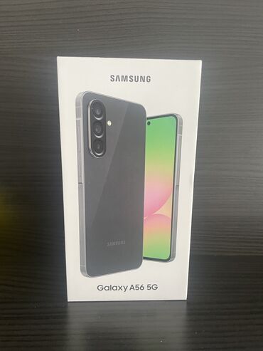 редми с: Samsung Galaxy A56, Жаңы, 256 ГБ, түсү - Кара, 2 SIM