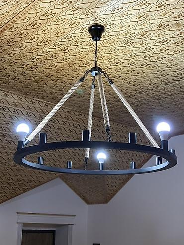 lüstr: Çılçıraq, 10 və daha çox lampa, Metal — 5