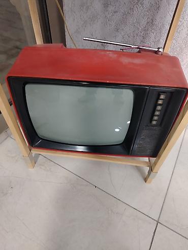 tp link 3 antenli modem: Retro “Электроника” tipli borulu televizor - Korpus: qırmızı rəngli — 1