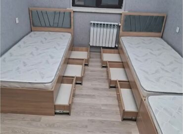Təknəfərlik çarpayı, Bazasız, Matras ilə, Siyirməli