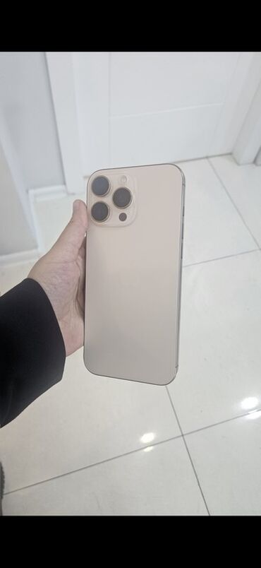 16 pro max qiyməti: IPhone 16 Pro Max, Золотой, Face ID