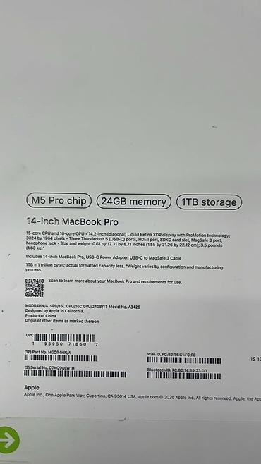 macbook pro 15 цена: Apple MacBook Pro 14" (серия с чипами M5 Pro / M5 Max) Купил за — 5