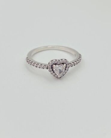 Серебряные кольца: Кольцо, Коктейльное, Женские, Фианит, Новый — 9