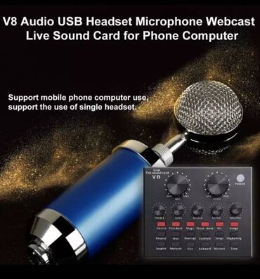 Muzički instrumenti: V8 Live Sound Card 12 vrsta elektronskih zvukova, 18 vrsta zvučnih