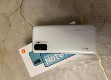 телефон fly ds103: Xiaomi Redmi Note 10, 128 ГБ, цвет - Белый, 
 Сенсорный, Отпечаток пальца, Две SIM карты