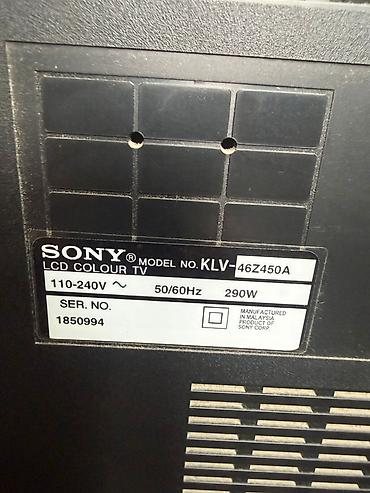 sony bravia: Sony Bravia LCD Televizor – Model KLV-46Z450A — 3