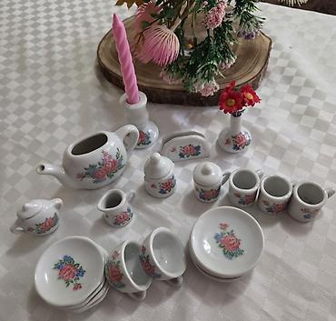 cay desdi: Çay dəsti, rəng - Ağ, Keramika — 2