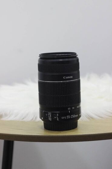 Obyektivlər və filtrləri: Canon 55-250 mm linza Lens ideal veziyyetdedir 1 ce defe istifade