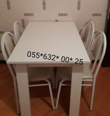 Masa və oturacaq dəstləri: Mətbəx üçün, Yeni, Açılmayan, Kvadrat masa — 7