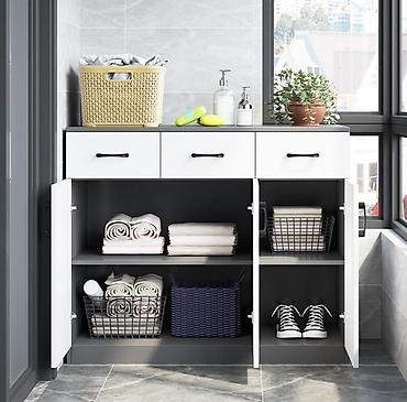 Digər dolablar: Mətbəx/koridor üçün çoxfunksiyalı saxlama dolabı - Ölçü: 105 sm (eni) — 2