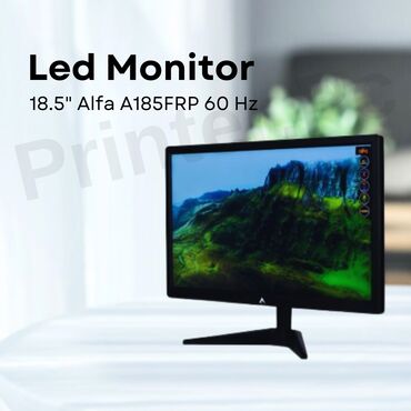 Monitorlar: ALFA LED MONİTO MODEL: A185LM02 60Hz 1366×768 HD Hər növdə İT