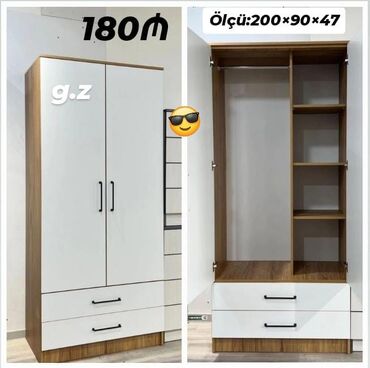 Masa və oturacaq dəstləri: Yeni, Düz dolab, Qarderob, paltar dolabı