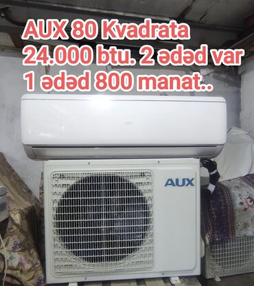 kandsaner: Kondisioner AUX, İşlənmiş, 70-80 kv. m, Split sistem, Kredit yoxdur, Ödənişli quraşdırma