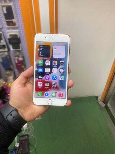 iphone 8 plus qiymeti irshad telecom: IPhone 7 Plus, 128 GB, Qırmızı, Barmaq izi