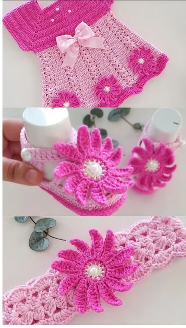 Dəstlər: Əl işi toxunma uşaq geyimləri və aksessuarları. Hər biri sifarişlə — 30