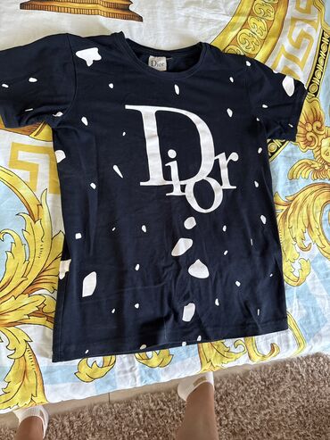 Футболки: Футболка, Классическая модель, Dior, Б/у, XS (EU 34)
