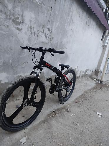 İdman velosipedləri: BMX üslubunda qatlanan dağ velosipedi - Rəng: qara-qırmızı - Qatlanan — 1