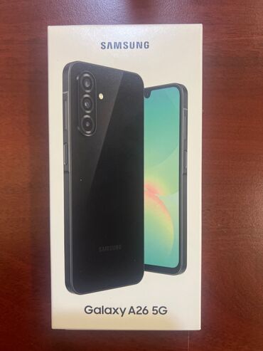 аккумулятор для мобильного телефона fly: Samsung Galaxy A26, 256 GB, rəng - Qara, Zəmanət, Barmaq izi, İki sim kartlı