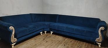 Künc divan, İşlənmiş, Açılan, Bazalı, Vеlur parça