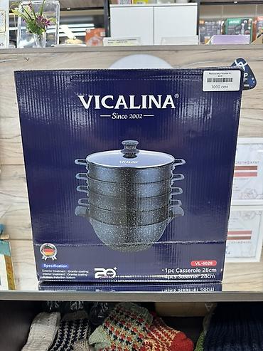 meta 3: Многоярусная пароварка-кастрюля Vicalina VL-6028, 28 см - Комплект: 1 — 1
