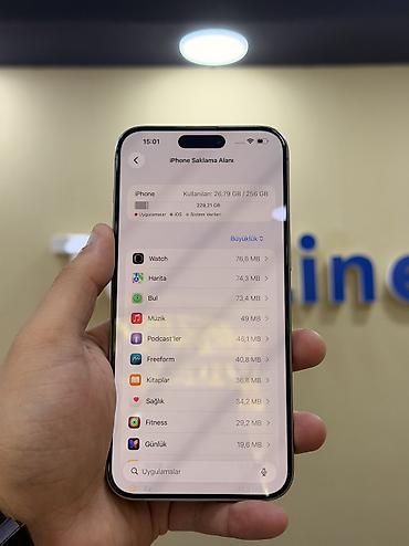 ipad 11 pro m2: IPhone 15 Pro Max, 256 GB, Natural Titanium, Face ID, Kredit, Sənədlərlə — 6