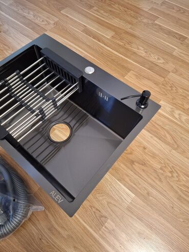 Mətbəx çanaqları: Yeni Kvadrat Mətbəx çanağı, Şkafsız, Paslanmaz polad, Pulsuz çatdırılma — 8