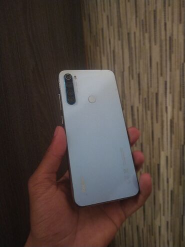 xiaomi redmi note 8 464: Xiaomi Redmi Note 8, 64 GB, rəng - Ağ, 
 Face ID, Barmaq izi