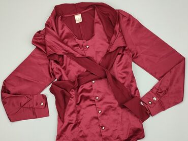 czerwone bluzki z koronki: Blouse, S (EU 36), condition - Good