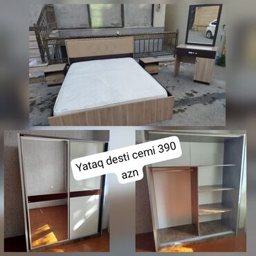 Yataq otağı dəstləri: İkinəfərlik çarpayı, Dolab, Termo, 2 tumba, İşlənmiş lalafo.az -da Yataq otağı dəstləri: İkinəfərlik çarpayı, Dolab, Termo, 2 tumba, İşlənmiş