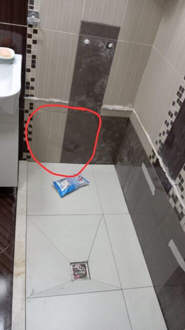 Duş poddonları: Duş gövdəsi/qabının hazırlanması – keramika və mərmər plitələrdən — 6