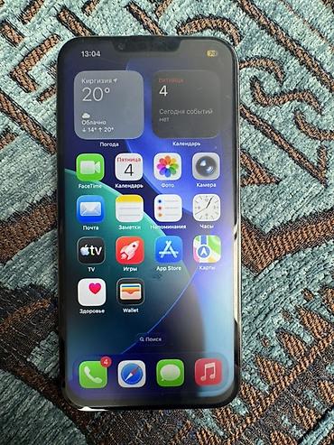 алфон 13: IPhone 13 Pro, Б/у, 128 ГБ, Графит, 77 % — 2