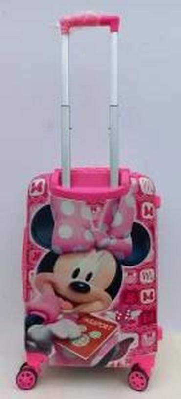 Rančevi, torbe i koferi: Dečji kofer na točkiće – Minnie Mouse motiv - Dimenzije: kabinski — 17