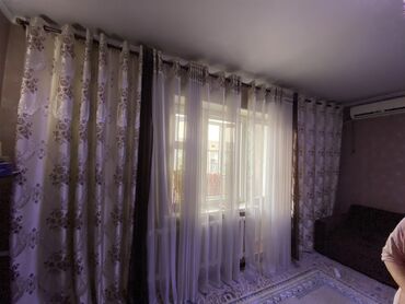 бу штора: Комплект штор, Готовое изделие, Б/у, Для зала