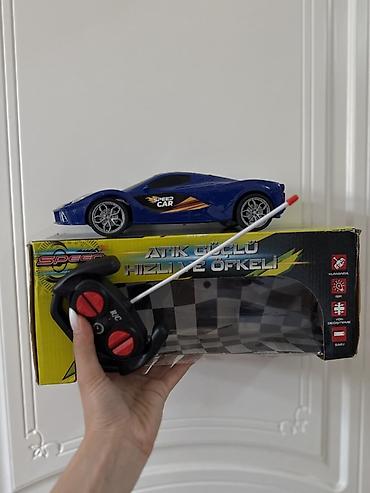 124 kupe: Uzaqdan idarə olunan Speed Car oyuncaq maşın - Rəng: mavi, yarış — 3