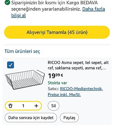 Rəflər: Mətbəx üçün asılqanlı metal səbət,paslanmaz - Material: möhkəm metal — 5