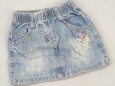 jeansowa spódniczka z falbankami: Skirt, 12-18 months, condition - Good